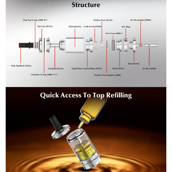 Ambition Mods Revorie MTL RTA 23mm 5ml SS