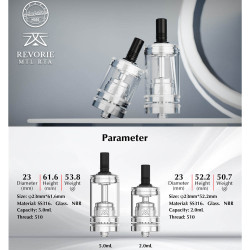 Ambition Mods Revorie MTL RTA 23mm 5ml SS