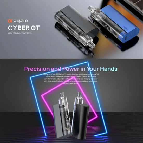 Aspire Cyber GT Pod Kit 2400mAh 3ml Black