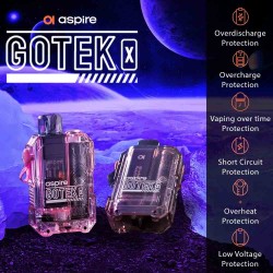 Aspire GoTek X Pod Kit Translucent Black