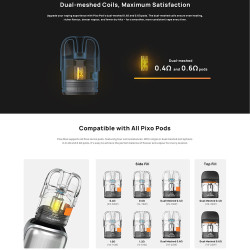 Aspire Pixo Max Pod Kit 2600mAh Brushed Silver