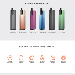 Aspire Vilter Max Pod Kit 1800mAh 2ml Shadow Black