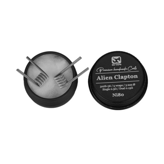 BD Vape Alien Clapton Ni80 0.30ohm Handmade 2pcs