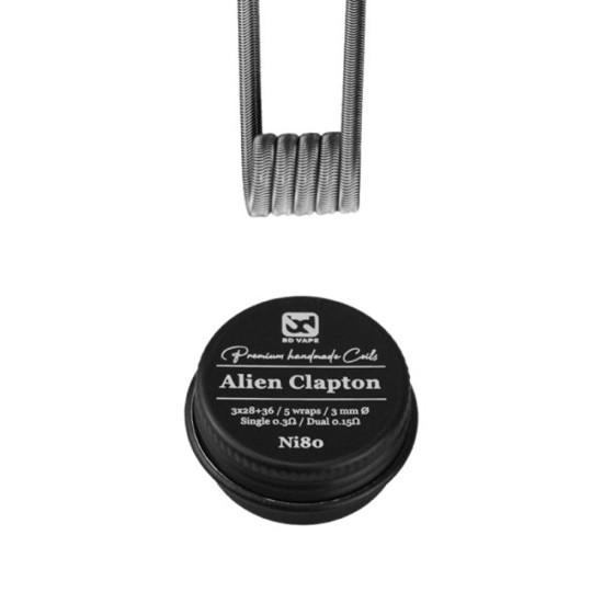 BD Vape Alien Clapton Ni80 0.30ohm Handmade 2pcs