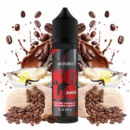 Bombo Solo Juice Coffee Vanilla Custard Cream 20/60ml