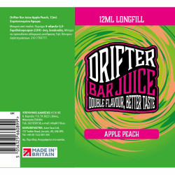 Drifter Bar Juice Apple Peach 12/60ml