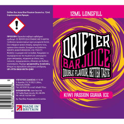 Drifter Bar Juice Kiwi Passion Guava Ice 12ml/60ml