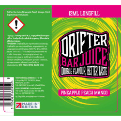 Drifter Bar Juice Pineapple Peach Mango 12/60ml