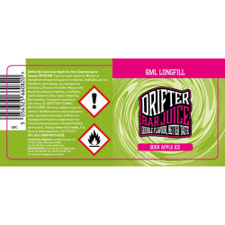 Drifter Bar Juice Sour Apple Ice 6/30ml