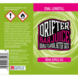 Drifter Bar Juice Sour Apple Ice 12/60ml