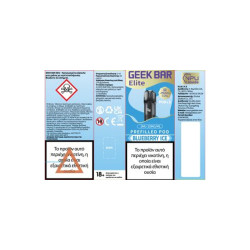 Geek Bar Elite 20mg 2ml Prefilled Δεξαμενή 1τεμ Blueberry Ice
