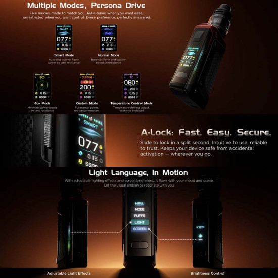 Geekvape Aegis Legend 5 200W Box Mod Carbon Black