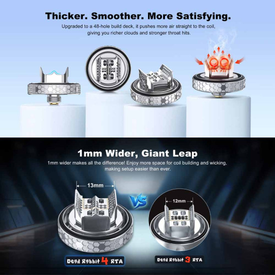 Hellvape Dead Rabbit 4 RTA 26mm Matte Full Black