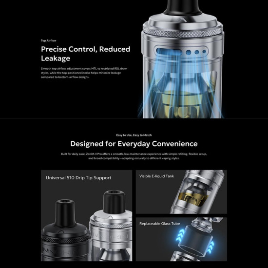 Innokin Zenith 2 Pro 4.5ml Tank Black