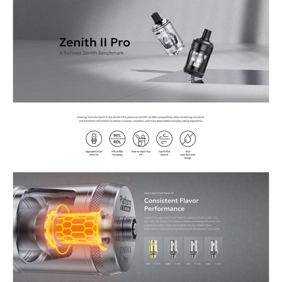Innokin Zenith 2 Pro 4.5ml Tank Black