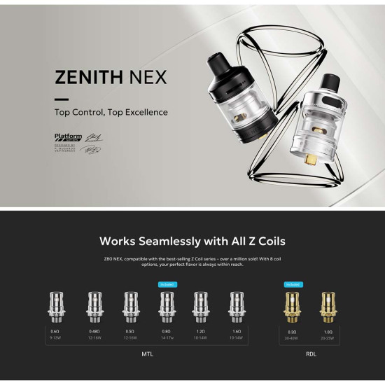 Innokin Zenith NEX 5ml Tank Black