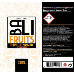 Kings Crest Bali Fruits Mango Banana Strawberry 15/60ml