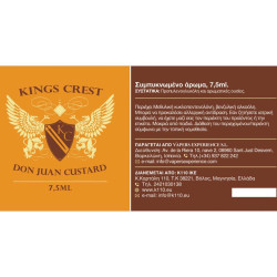 Kings Crest Don Juan Custard 7.5/30ml
