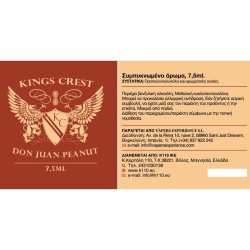 Kings Crest Don Juan Peanut 7.5/30ml