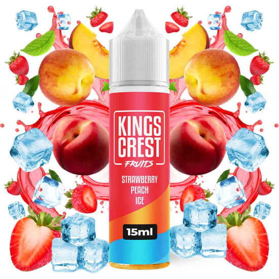 Kings Crest Fruits Ice Strawberry Peach 15/60ml