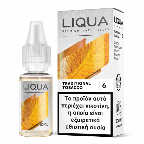 Liqua Traditional Tobacco 10ml 6mg