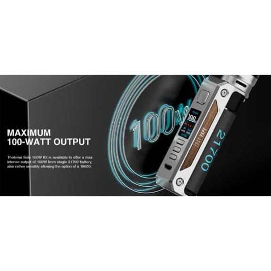 Lost Vape Thelema Solo 100W Box Mod SS Carbon Fiber