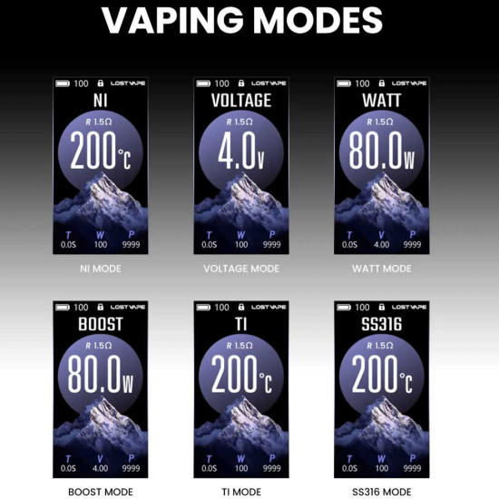 Lost Vape Thelema Solo 100 Pro 100W Mod Carbon Black