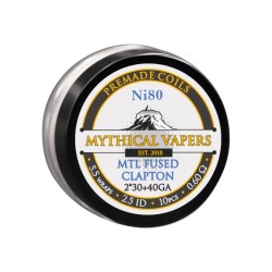 Mythical Vapers MTL Fused Clapton Ni80 Coils 0.60ohm
