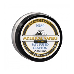 Mythical Vapers MTL Fused Clapton Ni80 Coils 0.85ohm