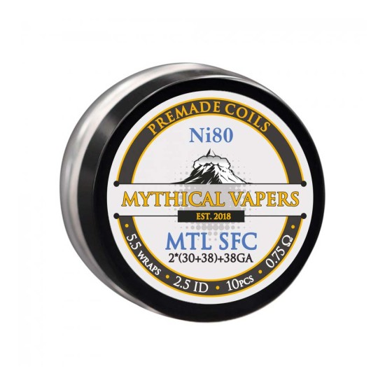 Mythical Vapers MTL SFC Ni80 Coils 0.75ohm