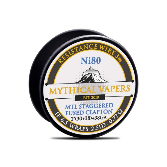 Mythical Vapers MTL Staggered Fused Clapton Ni80 Σύρμα 3m