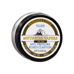Mythical Vapers MTL Tri-core Fused Clapton Ni80 Coils 0.67ohm