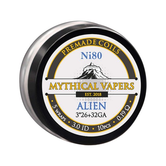 Mythical Vapers Alien Ni80 Coils 0.19ohm