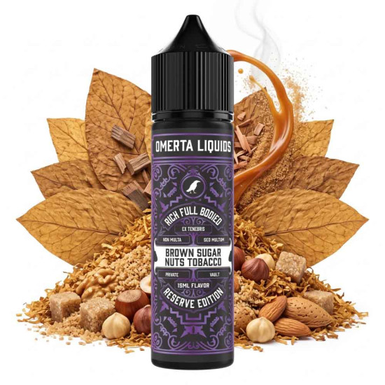 Omerta Reserve Brown Sugar Nuts Tobacco 15ml/60ml