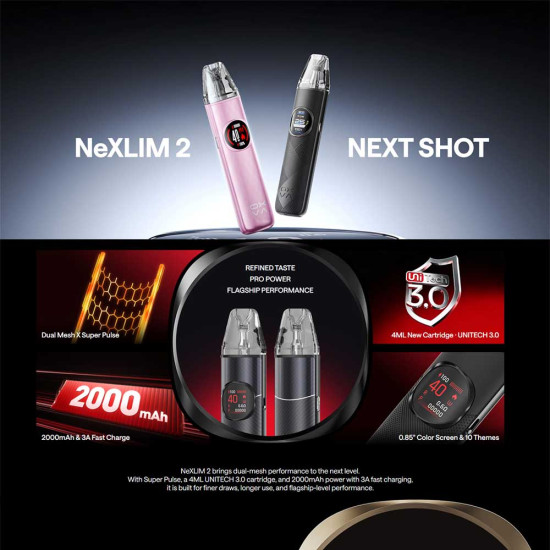 OXVA NeXLim 2 Pod Kit 2000mAh 4ml Black Warrior