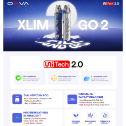 OXVA Xlim Go 2 Pod Kit 1500mAh 3ml Green Ripple
