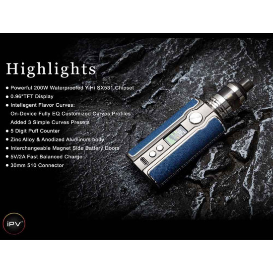 Pioneer4you IPV V200 200W Box Mod AL Gunmetal