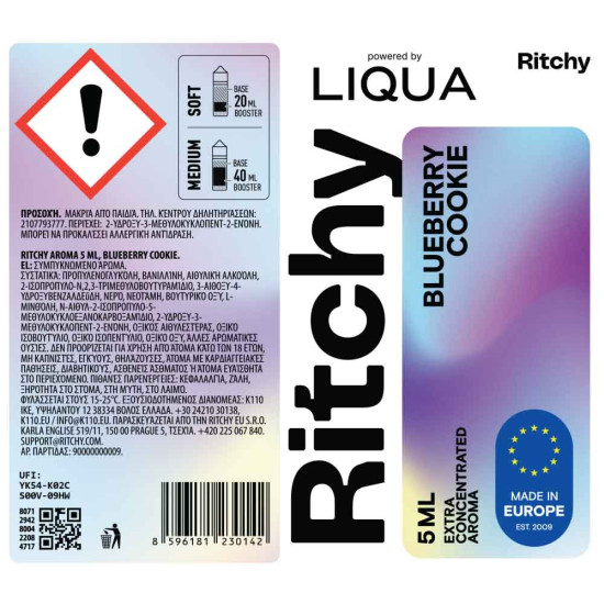 Ritchy by Liqua Blueberry Cookie 5ml/60ml