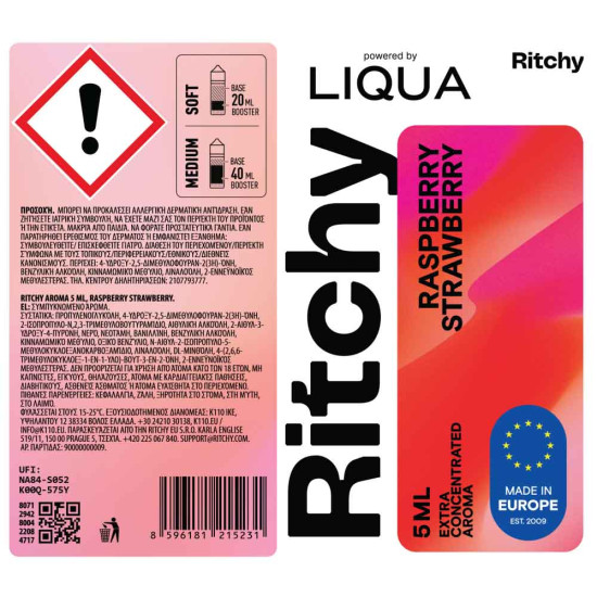 Ritchy by Liqua Raspberry Strawberry 5ml/60ml