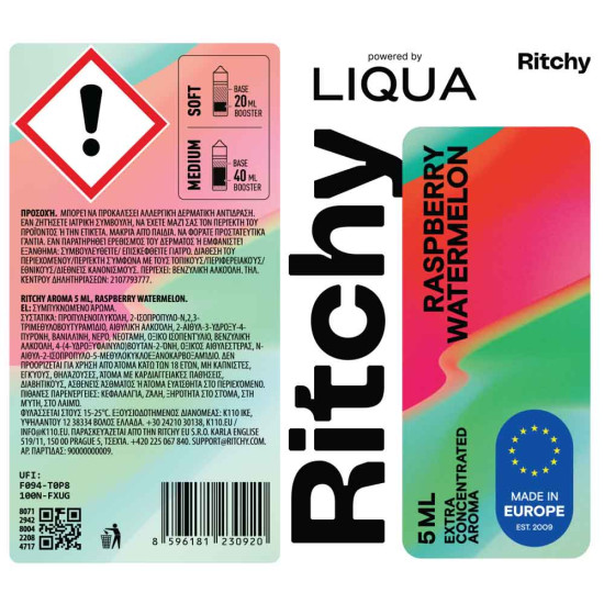 Ritchy by Liqua Raspberry Watermelon 5ml/60ml