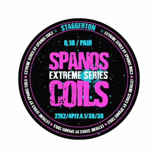 Spanos Coils Extreme Series - Staggerton Ni80 0.10 ohm