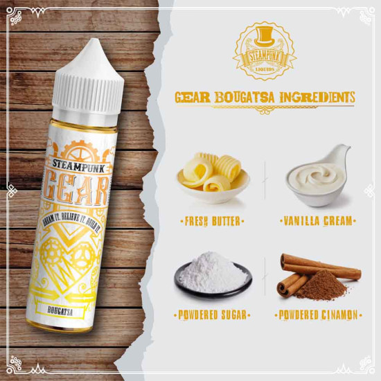 SteamPunk Flavor Shots Gear - Bougatsa 20/60ml