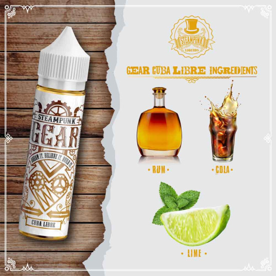 SteamPunk Flavor Shots Gear - Cuba Libre 20/60ml