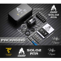 ThunderCloud x Mike Vapes Blaze Solo 2 RTA 25mm 5.5ml Matte Black