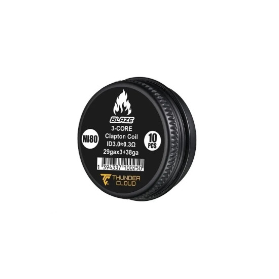 ThunderCloud X Mike Vapes Fused Clapton Coils Ni80 0.30ohm 10pcs
