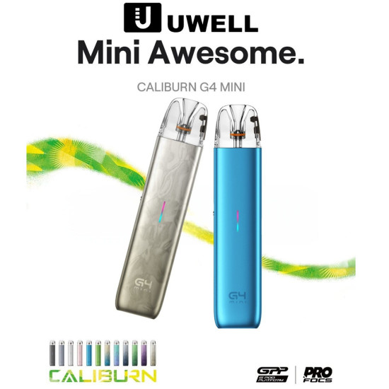 Uwell Caliburn G4 Mini Pod Kit 1100mAh Light Silver