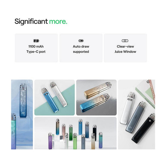 Uwell Caliburn G4 Mini Pod Kit 1100mAh Light Silver