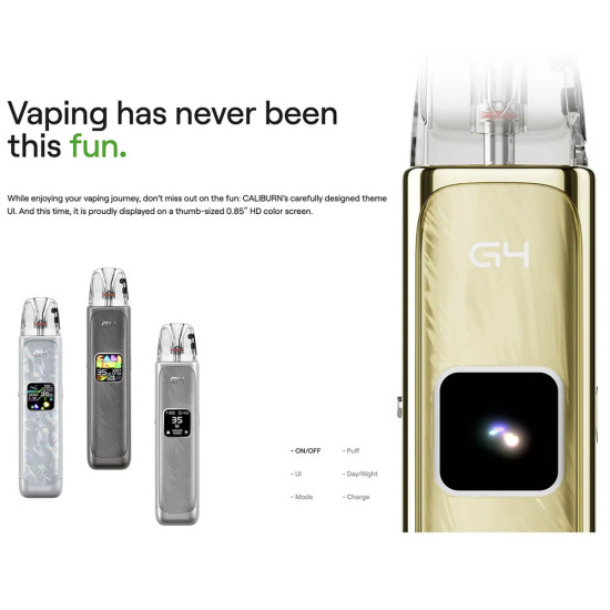 Uwell Caliburn G4 Pod Kit 1300mAh Polar Black