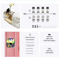 Uwell Caliburn G4 Pod Kit 1300mAh Polar Black