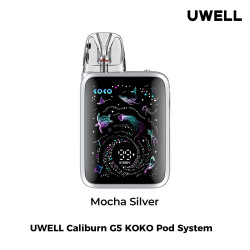 Uwell Caliburn G5 Koko Pod Kit 1600mAh 3ml Mocha Silver